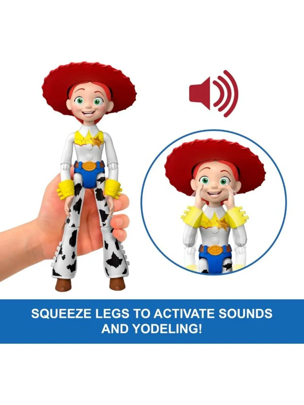 12-Inch Posable Toy Story 5 Jessie Action Figure with 35+ Sounds & Phrases